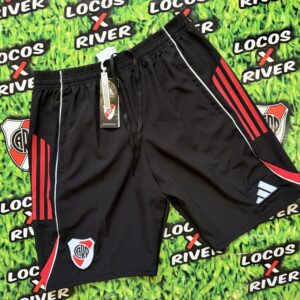 Bermuda Microfibra Negra 2025 - River Plate