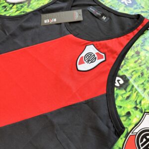 Musculosa Algodon Negra Banda - River Plate Licencia Oficial