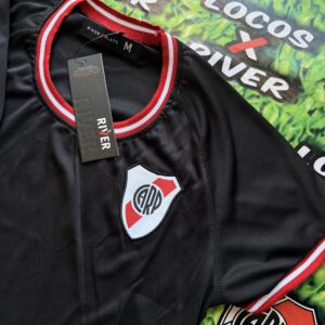 Remera Mujer Deportiva Negra - River Plate Licencia Oficial