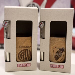 Mate Madera + Bombilla - River Plate